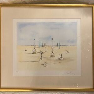 Salvador Dali surrealist signed lithography